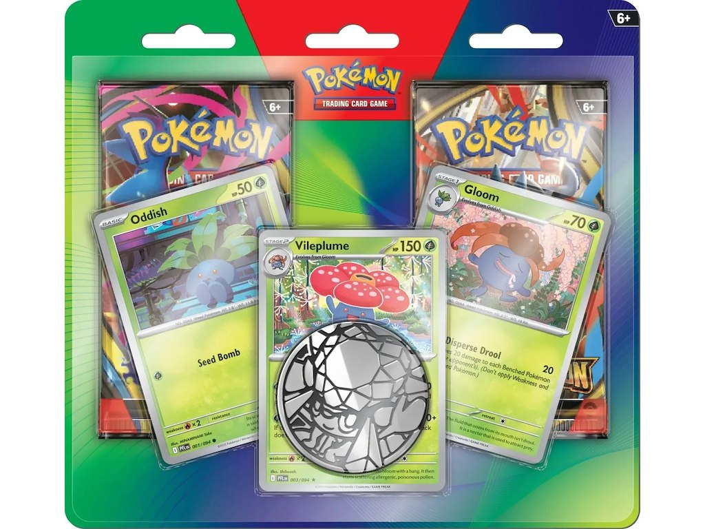 Enhanced 2 Booster Blister: Oddish, Gloom & Vileplume